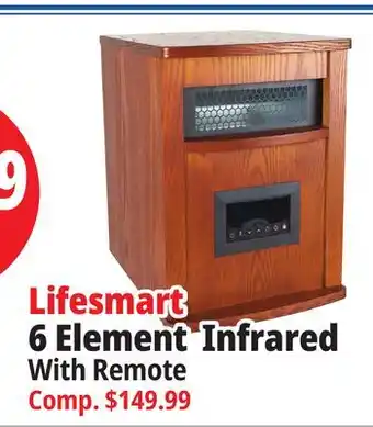 Ocean State Job Lot Lifesmart 6 element infrared with remote offer
