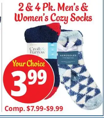 Ocean State Job Lot Cozy socks offer