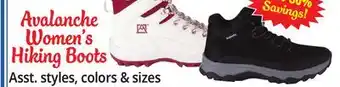 Ocean State Job Lot Avalanche women's hiking boots offer