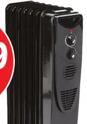Ocean State Job Lot Century oil-filled radiator heater, black offer