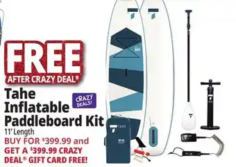 Ocean State Job Lot Tahe inflatable paddleboard kit offer