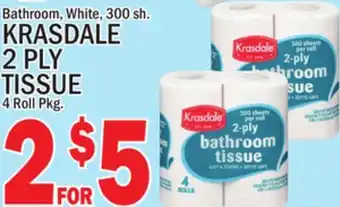 C Town Krasdale 2 ply tissue offer