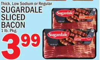 C Town Sugardale sliced sliced bacon offer