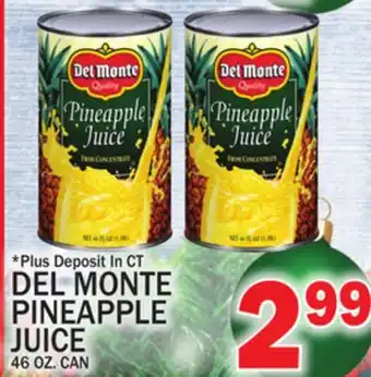 C Town Del monte pineapple juice offer