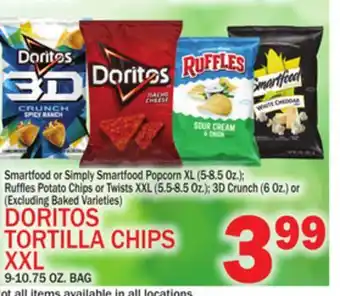C Town Doritos tortilla chips xxl 9-10.75 oz. bag offer
