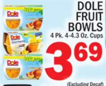 C Town Dole fruit bowls offer