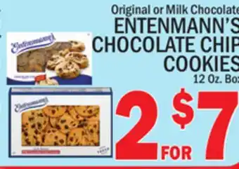 C Town Entenmann's chocolate chip cookies 12 oz. box offer
