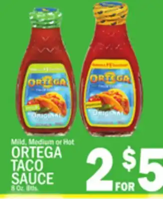 C Town Ortega taco sauce offer