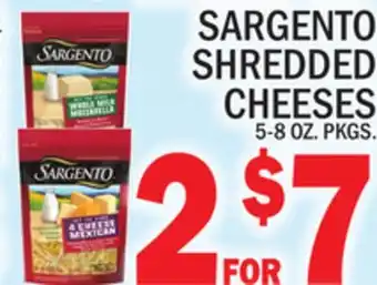 C Town Sargento shredded cheeses offer