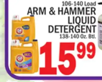 C Town Arm & hammer liquid detergent offer