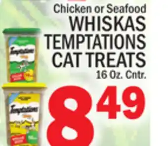 C Town Whiskas temptations cat treats offer