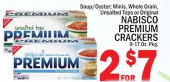 C Town Nabisco premium crackers offer