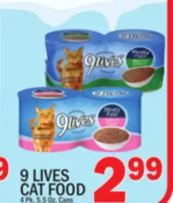 C Town 9 lives cat food offer