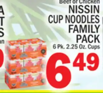 C Town Nissin cup noodles family pack offer