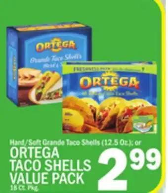 C Town Ortega taco shells value pack 18 ct. pkg offer