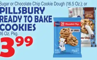 Bravo Supermarkets Pillsbury ready to bake cookies, 16 oz. pkg offer