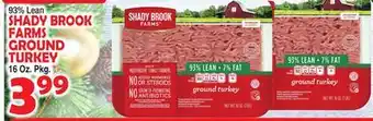 Bravo Supermarkets 93% lean shady brook farms ground turkey offer