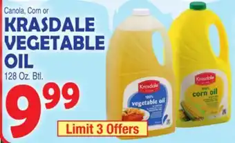 Bravo Supermarkets Krasdale vegetable oil offer