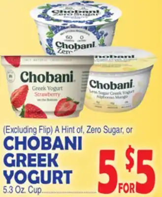 Bravo Supermarkets Chobani greek yogurt offer