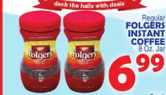 Bravo Supermarkets Folgers instant coffee offer