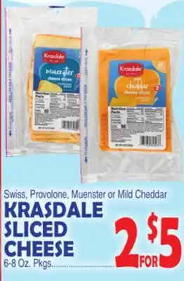 Bravo Supermarkets Krasdale sliced cheese offer