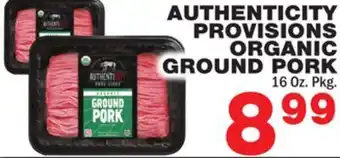 Bravo Supermarkets Authenticity provisions organic ground pork offer