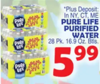 Bravo Supermarkets Pure life purified water offer
