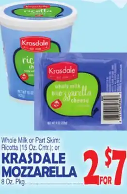 Bravo Supermarkets Krasdale mozzarella offer