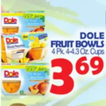 Bravo Supermarkets Dole fruit bowls offer