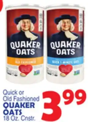 Bravo Supermarkets Quaker oats offer