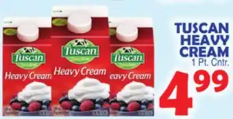 Bravo Supermarkets Tuscan heavy cream offer