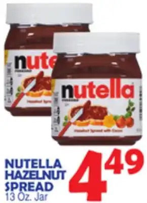 Bravo Supermarkets Nutella hazelnut spread offer