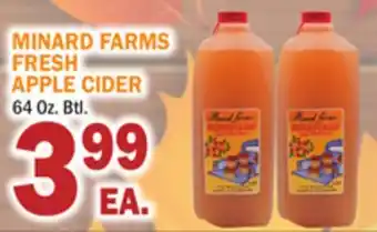 Bravo Supermarkets Minard farms fresh apple cider offer