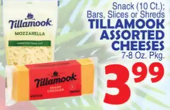 Bravo Supermarkets Tillamook assorted cheeses 7-8 oz. pkg offer