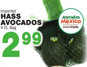 Bravo Supermarkets Hass avocados offer
