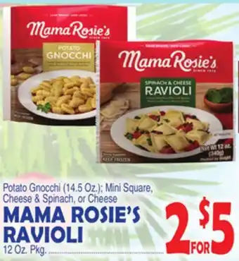 Bravo Supermarkets Mama rosie's ravioli 12 oz. pkg offer