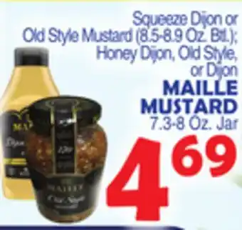 Bravo Supermarkets Maille mustard 7.3-8 oz. jar offer