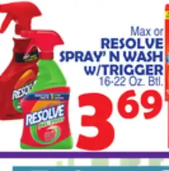 Bravo Supermarkets Resolve spray'n wash w/trigger offer