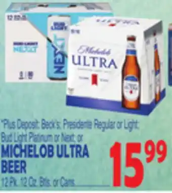 Bravo Supermarkets Michelob ultra beer offer