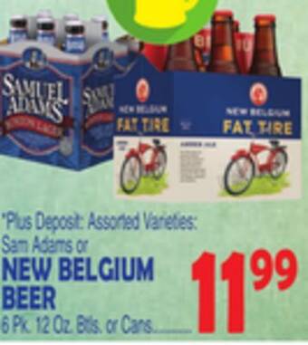 Bravo Supermarkets Sam adams or new belgium beer offer