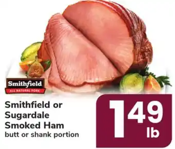 ACME Smithfield or sugardale smoked ham offer