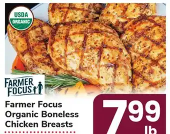 ACME Farmer focus organic boneless chicken breasts offer