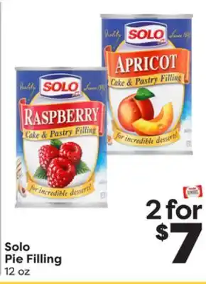 Weis Markets Solo pie filling offer