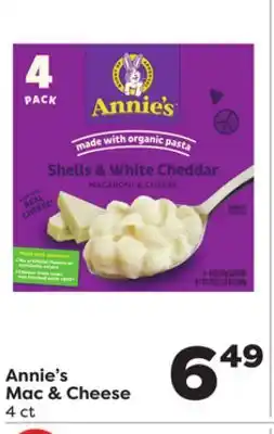 Weis Markets Annie's mac & cheese offer