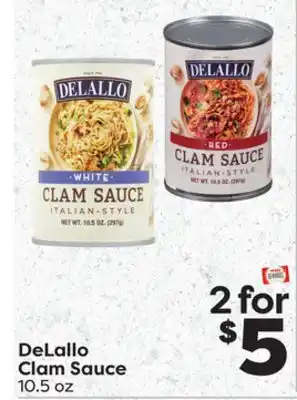 Weis Markets Delallo clam sauce offer