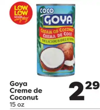 Weis Markets Goya creme de coconut offer