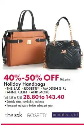 Boscov's Holiday handbags offer