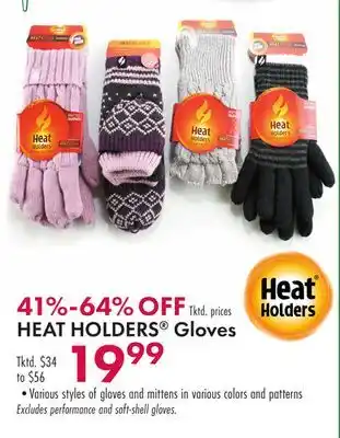 Boscov's Heat holders gloves offer