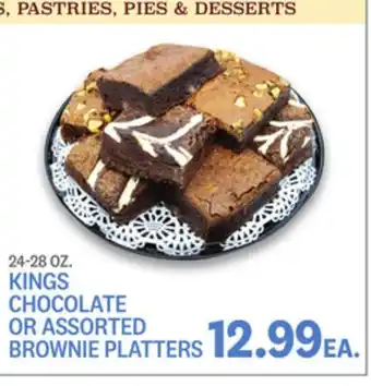 Kings Food Markets Kings chocolate or assorted brownie platters offer