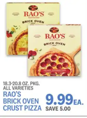 Kings Food Markets Rao's brick oven crust pizza offer